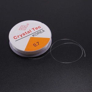 <strong>Wholesale</strong> 0.6mm 0.8mm DIY <strong>Round</strong> Transparent Crystal Elastic <strong>String</strong> for Bracelet Beading Wire for Jewelry Cord Thread - Product Image 2