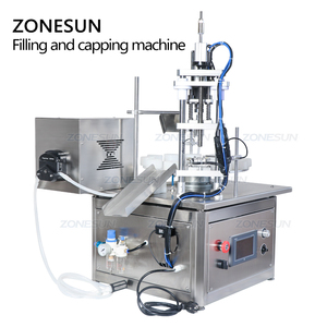 ZONESUN ZS-AFC1P otomatik peristaltik pompa masaüstü monoblok parfüm sıvı şişe Roll-on şişe dolum ve kapatma makinesi - Product Image 5