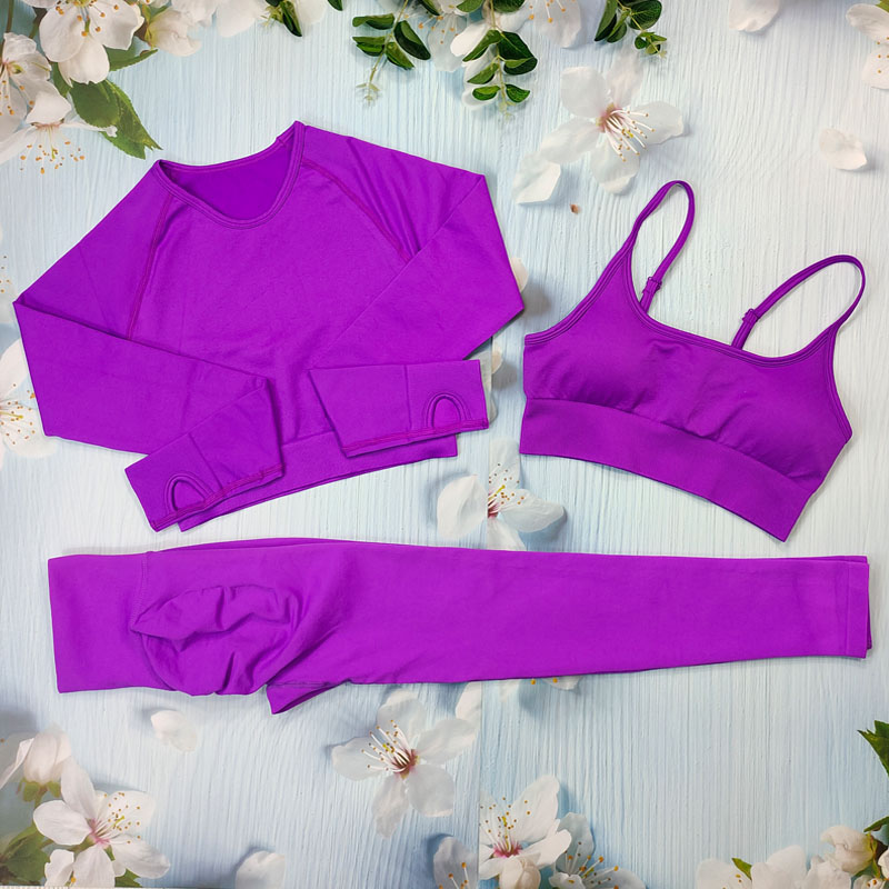 Ensemble violet 3 pièces
