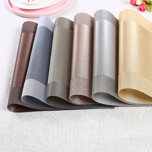 PVC KitchenTable Mats餐垫交织编织乙烯基防滑杯垫绝缘餐垫耐用可洗桌垫 - Product Image 4