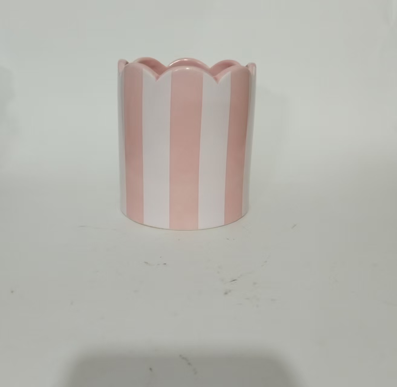 Pink with orange