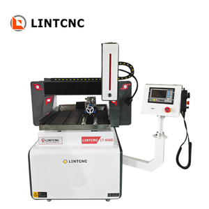 6060 4 assi in alluminio acciaio ottone processo Cnc Router Cantilever sistema di controllo con Controller palmare in ghisa tavolo 2.2kw - Product Image 1