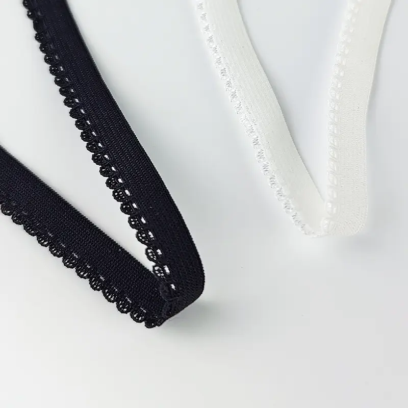 란제리 팬티 속옷 양말을 위한 새로운 디자인 탄성 웨빙 밴드 1 cm 나일론 & 스판덱스 탄성 짠 테이프