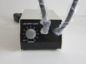 Microscopio de cuello de cisne doble HXD-II, punto de luz LED, fuente de luz fría - Product Image 5