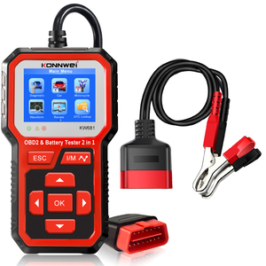 Universal-Autokodeleser und 12V-Akku-Tester OBD2 Scanner 2-in-1 Auto-Diagnostik OBDII EOBD Scanwerkzeug O2 Sensor Motor-Tester - Product Image 1