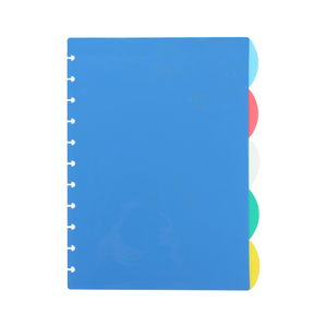 Benutzer definierter Disc-gebundener Loseblatt-Notebook-Teiler Index für Planer aus transparenten und farbenfrohen Tabs - Product Image 4