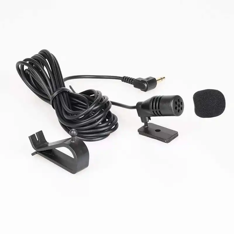 Professionisti Car Audio microfono 3.5mm Mic Stereo Mini microfono esterno cablato Car GPS Radio Guide Studio Mic altoparlante