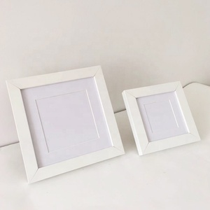 Wholesale square <strong>4x4</strong> Inch White with <strong>Mat</strong> Tabletop MDF Picture <strong>Frame</strong> - Product Image 2
