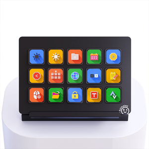 Mini teclado con pantalla LCD Visual para jugadores Teclas macro programables y atajos de teclado Interfaz USB de diseño Streamdock