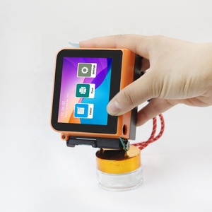 Kleine hand gehaltene Inkjet-Mini-Datums stempel codierer Produktions ablaufdatum Batch-QR-Barcode-Druckmaschine auf Kunststoff-Metall glas