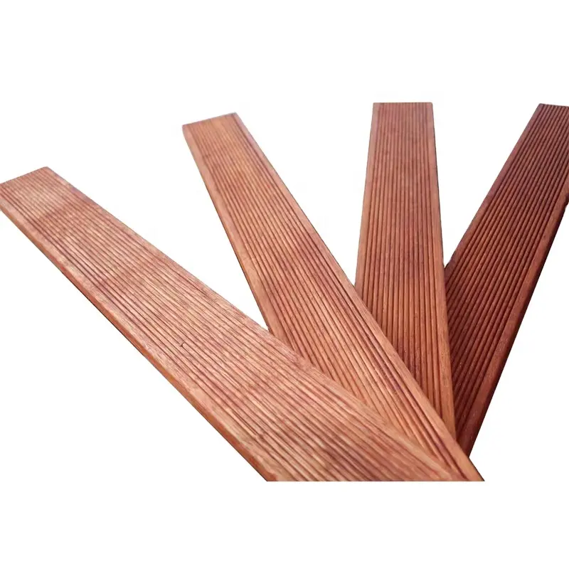 Anticorrosive Timber Outdoor Solid Wood Decking Natural Smooth Finished Indonesian Merbau Hardwood   Solid Wood flooring