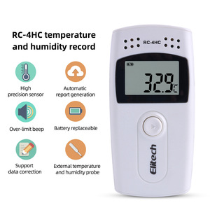 Elitech-Registrador de datos de temperatura y humedad con USB, sensor NTC integrado, registrador de datos de alta precisión, digital, USB, 2 unidades - Product Image 3
