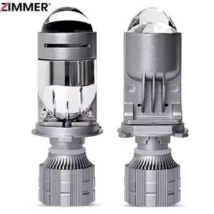 ZIMMER Nouveau Design Double Projecteur <span class=keywords><strong>LED</strong></span> Phare A8 80W 6000k Super Lumineux Blanc Lumière <span class=keywords><strong>Mini</strong></span> Projecteur Lentille H4 <span class=keywords><strong>LED</strong></span> Phare - Product Image 1