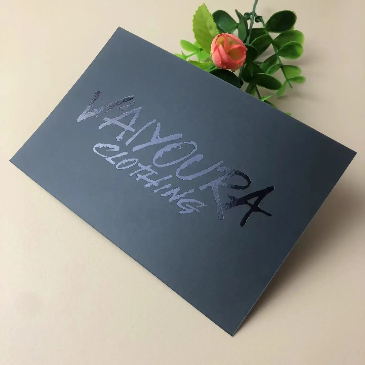 Пользовательские роскошные 4x6 черные фольгированные визитные подарочные открытки спасибо заказ карты для Интернет-магазина