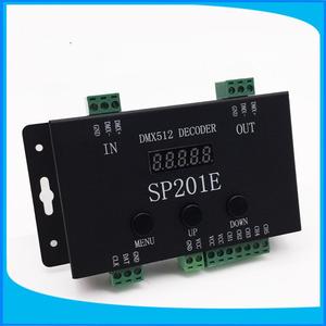 5-канальный DC5V-24V SPI дистанционное управление наивысшей мощности Светодиодный Полноцветный DMX512 Декодер контроллер 1024 пиксели поддерживает SP201E - Product Image 2