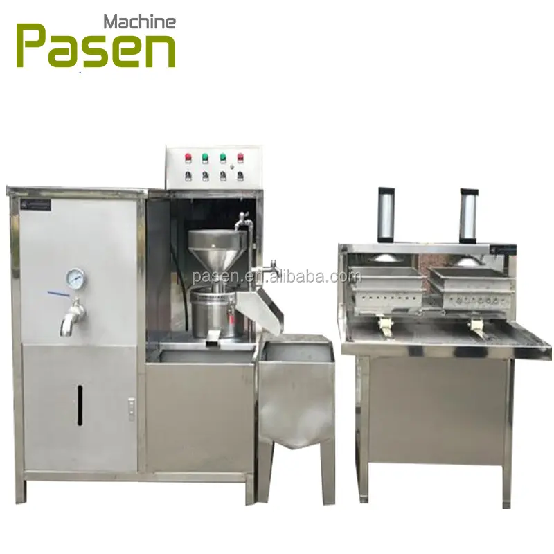 Automatic bean curd making / soybean press milk boiler grinder / soya milk tofu making machine