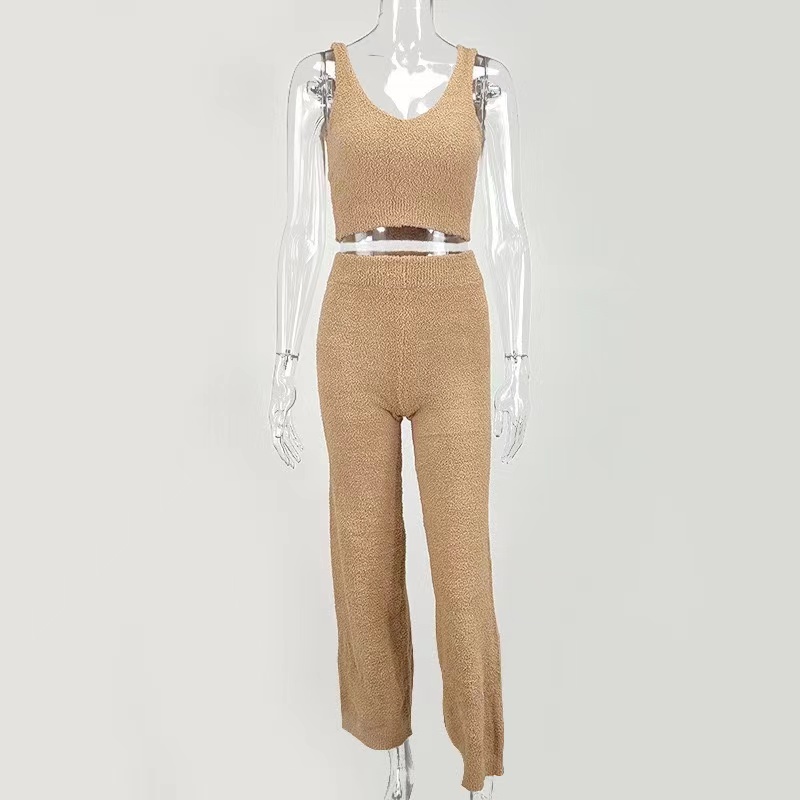 Khaki waistcoat and trousers