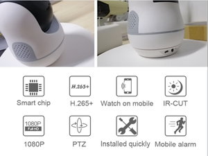 Popular Mini Style Wireless Smart Home Security System Real Cloud Storage and SD Card Wifi 2MP HD <strong>IP</strong> Wifi Cameras - Product Image 6