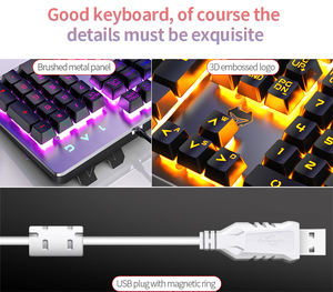 Teclado multimedia K002 con activación por voz, teclas de operación, atajo, personalizado, de colores, para juegos