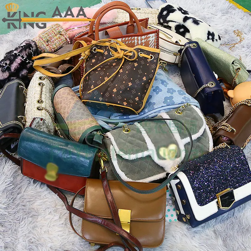ladies purses and handbags 2023 mix bales wholesale 2nd hand bags in bales hongkong