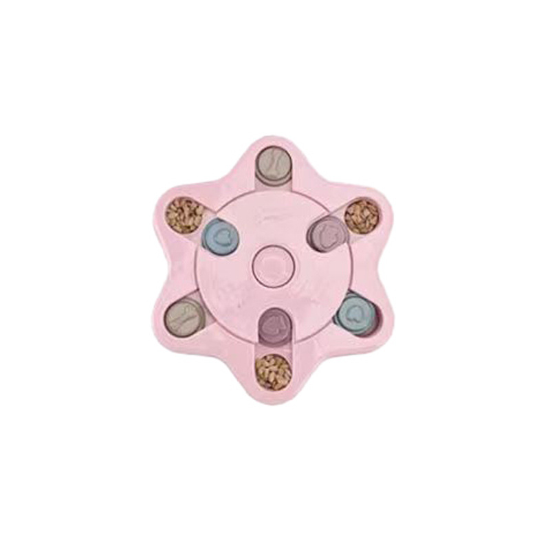 Copo de nieve hexagonal rosa