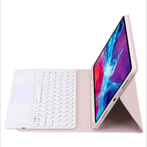 适用于sumsung galaxy tab a7 A8 A9 A10 s7 s8 S9 PLUS盖，带无线蓝牙键盘触摸板圆键 - Product Image 1