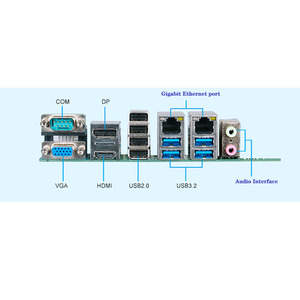 Scheda madre Mini ITX 12/13th gen B660 H670 a doppia rete 6 serie espandibile per il controllo industriale scheda madre all-in-one - Product Image 4