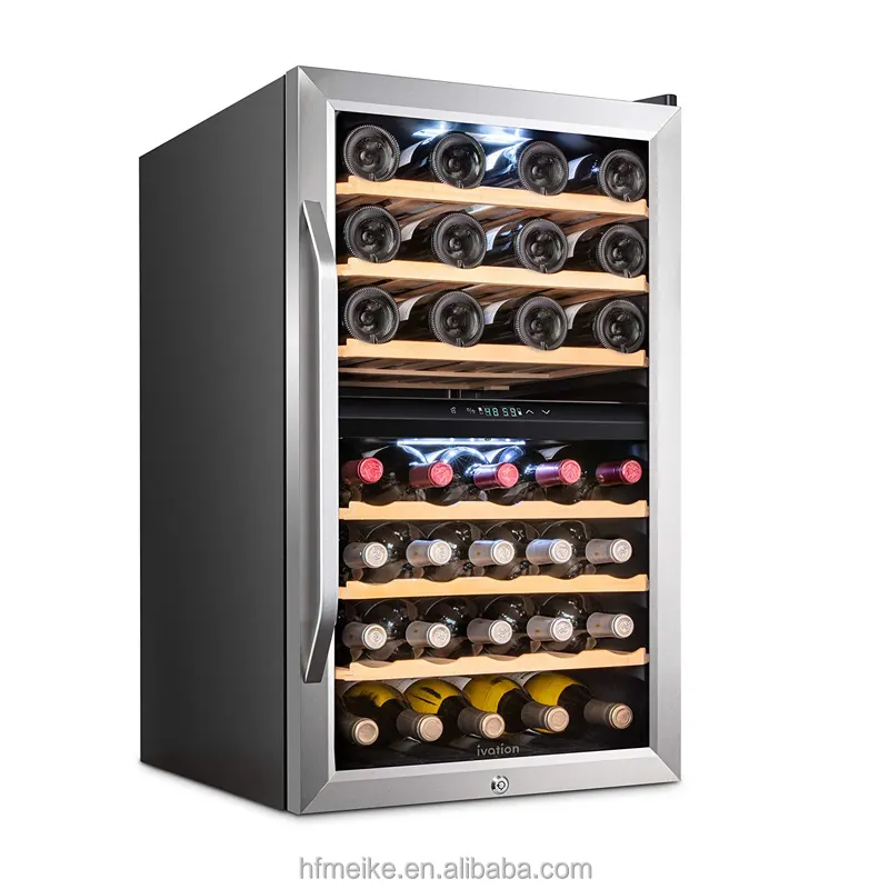 Hot Selling Compressor Freestanding Wine Cooler Refrigerator with Stainless Steel Wine and Beverage Coolers