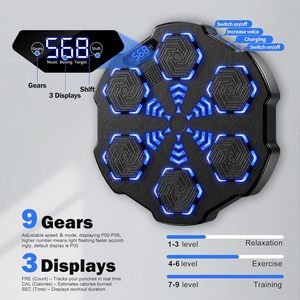 RS升级版新型计数音乐拳击靶机电子敏捷训练数字拳击训练机 - Product Image 2