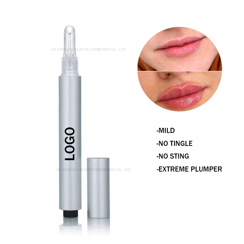 Lèvre de collagène plus dodu dans le tube argenté mat