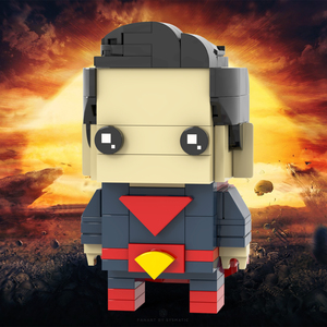 Moc7572 Clark Kent 188PCS vuông đầu gạch siêu anh hùng nhân vật hạt lắp ráp DIY xây dựng mô hình khối trẻ em Quà Tặng đồ chơi - Product Image 2