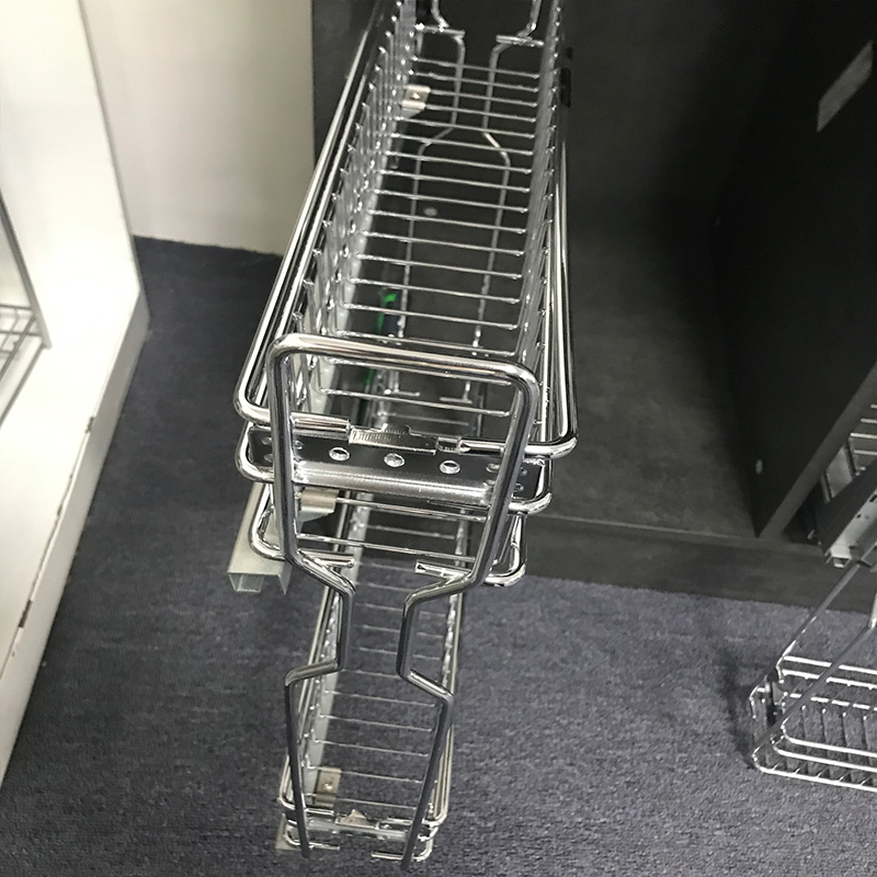 Multi-function side pull out baskets wire storage drawers kitchen wire basket