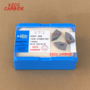 Puntas de carburo de tungsteno cementado para máquina de torno, insertos de corte de metal de fábrica, YT5, C122, C107, YT15, C125, C109 - Product Image 6