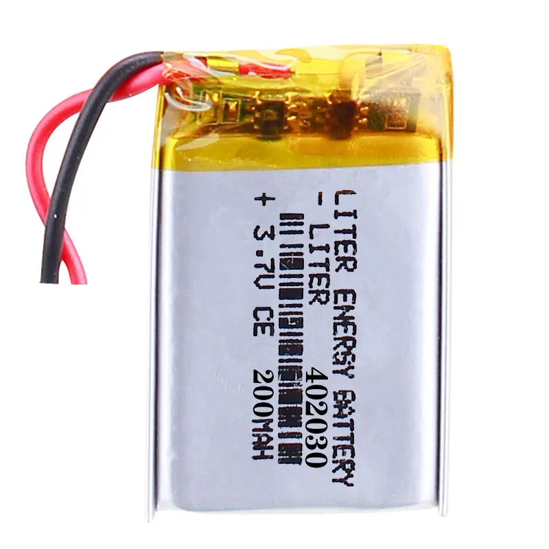 Batería de litio recargable de polímero, 3,7 V, 402030, 200mah