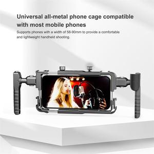 Phone Cage Compatible with Professional Rig <strong>Kit</strong> with 2 Handles Detachable for Handheld <strong>Filmmaking</strong> Vlogging Stabilizer Mount - Product Image 5