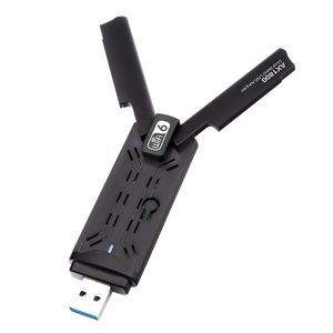 USB3.0 WiFi 6适配器1800双频无线网卡802.11AX AX1800 2.4G 5GHz USB兼容Win7 10 11 LAN RTL8832AU - Product Image 1
