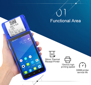5.5 pollici 3G android terminale pos macchina pos con wifi della macchina fotografica per leggere il codice QR - Product Image 2