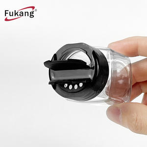 Lọ Gia Vị Muối Và Hạt Tiêu Vuông 2Oz Bằng Nhựa Giá Rẻ Có Nắp Mở Kép - Product Image 2