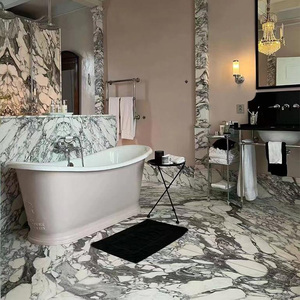 Doğal Milas leylak mermer cilalı yüzey ile Modern tasarlanmış banyo duvar kaplama 1 yıl garanti-türkiye kökenli - Product Image 5