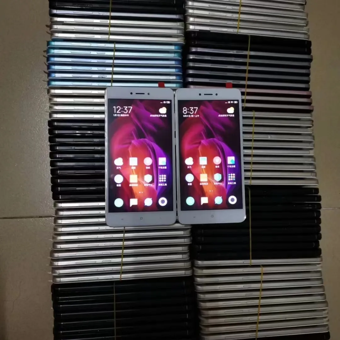 Desbloqueo de huella dactilar para Redmi Note 2, 3, 4x5, teléfono móvil usado, personalizado, venta al por mayor, 90%