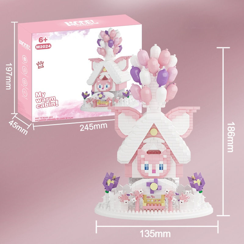 Lingna fox balloon house 3999 granular color box