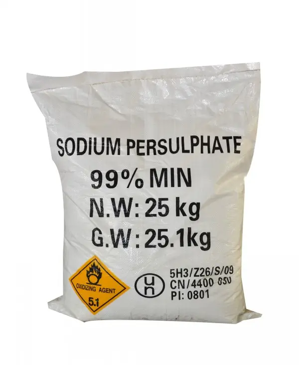 Persulfato de sodio, persulfato de sodio, CAS No 7775-27-1, Na2S2O8