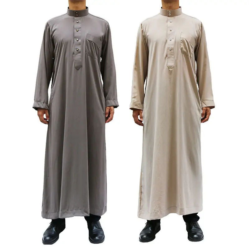 YG241 muslim turkey robe latest burqa designs jubbah men's thobe mens dress jubah borka fashion caftan homme islamic clothing