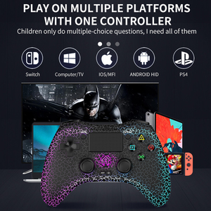 RALAN売れ筋ワイヤレスBTハンドルP05プログラミングTVジョイスティックPS4ゲームパッド用LED付き - Product Image 3