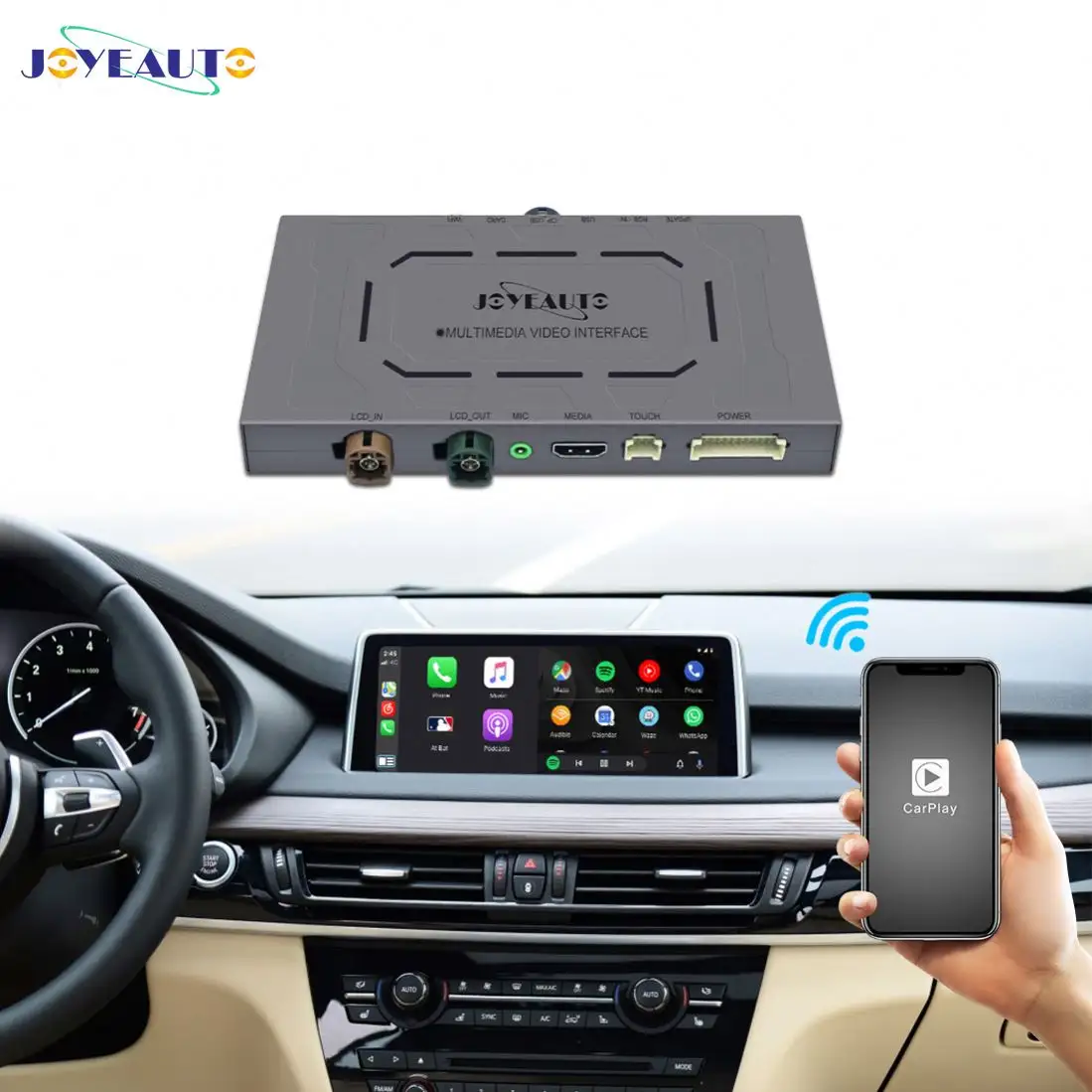 JoyeAuto inalámbrico Apple Carplay inalámbrico Android Auto carplay para BMW CIC carplay sloution