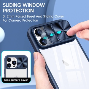 360 Full Protection Clear Hybrid Color Cover <strong>Shell</strong> for iPhone 14 13 12 11 Pro Max Sliding Camera Lens Protect Mobile Phone Case - Product Image 5