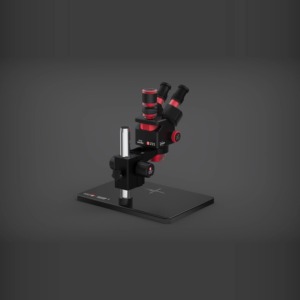 Base de microscopio trinocular YCS 6558S HD con 6, 5X58 Zoom 4K Kit de luz de cámara para teléfonos móviles PCB Reparación de herramientas eléctricas de soldadura - Product Image 4