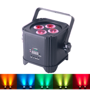 4x18w kablosuz dmx pil gücü rgbwy vu Uplight Disko düğün olay Dj Disko ledi sahne uplight işık - Product Image 2