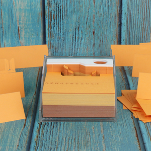 Minibloque de construcción 3D, Cubo de papel de diseño personalizado para medios de transporte - Product Image 2