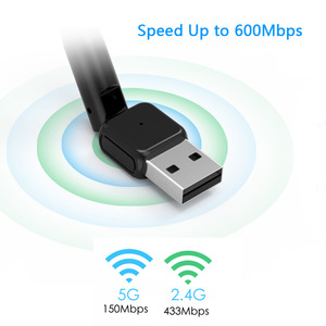 AC600 USB 2.0 wifi adaptörü WLAN Kart dual band usb wifi adaptörü ile kurulum CD sürücüsü - Product Image 5